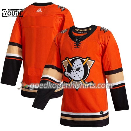 Anaheim Ducks Blank Adidas 2019-2020 Oranje Authentic Shirt - Kinderen